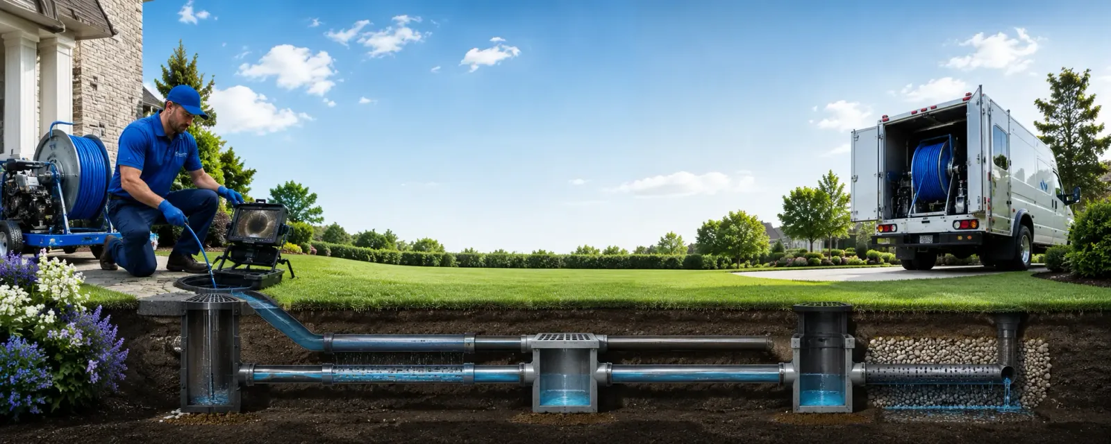 Outdoor drain cleaning information for Franklin, NJ